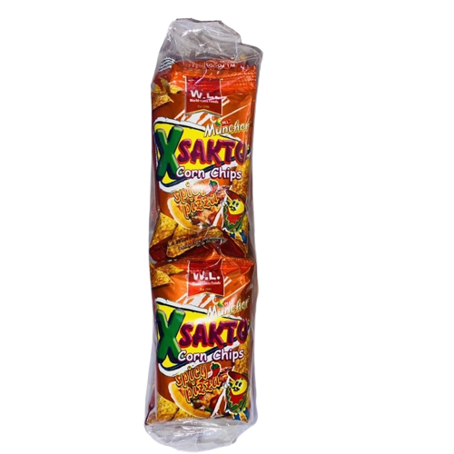 W.L. MUNCHER XSakto Corn Chips Spicy Pizza 10g 12's price in the ...